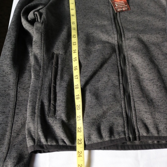 NWT KYODAN Women's Jacket Black Melange Outdoor Sweater Full Zip Size Medium - Picture 6 of 10